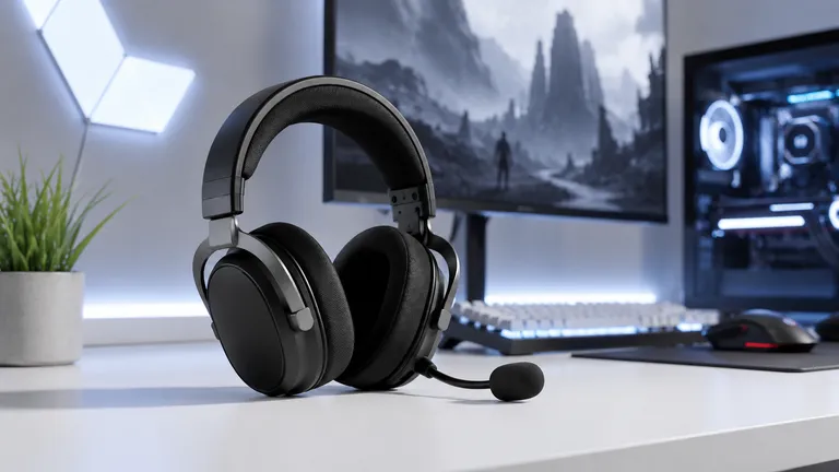 Gaming-headset teknik - trådlös latens ANC element spatial audio 2026